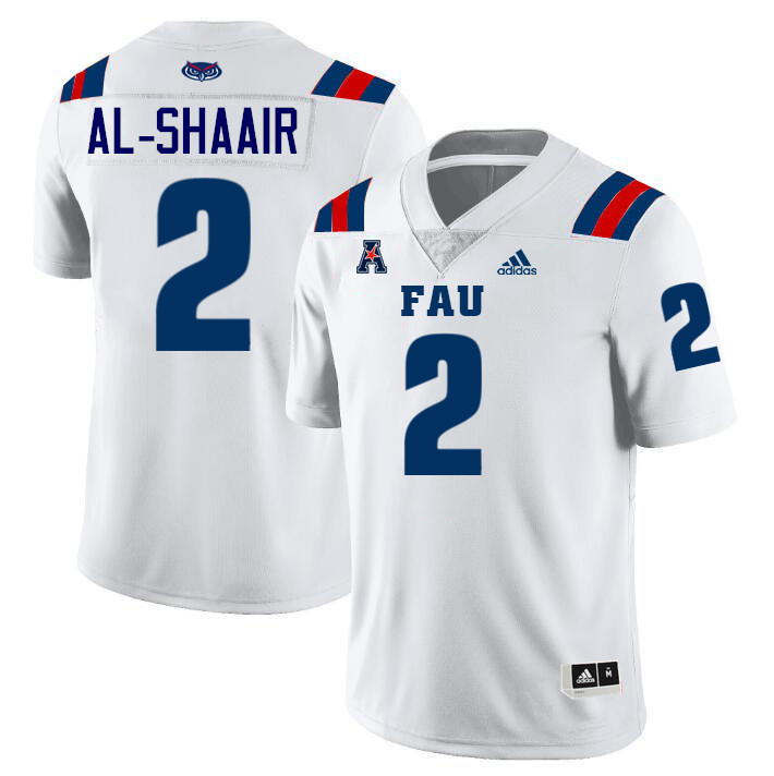 Azeez Al-Shaair FAU Jersey,Florida Atlantic Owls Football Jersey,Uniforms,Gears-White